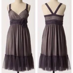 Moulinette Soeurs Anthropologie Dress 8 Gray